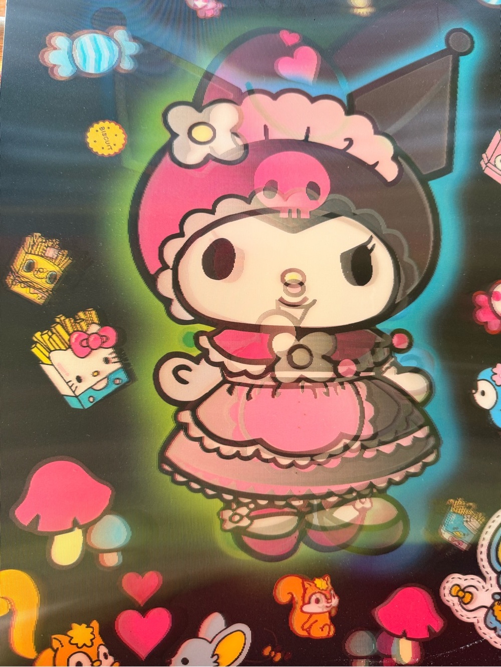 Sanrio Kuromi Pink Black Character Print